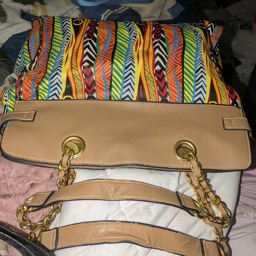 COOGI Multicolor Patterned Satchel Bag - Picture 2 of 6